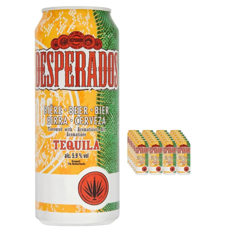 Desperados Premium Tequila Lager Cans Multipack, 24 x 500 ml