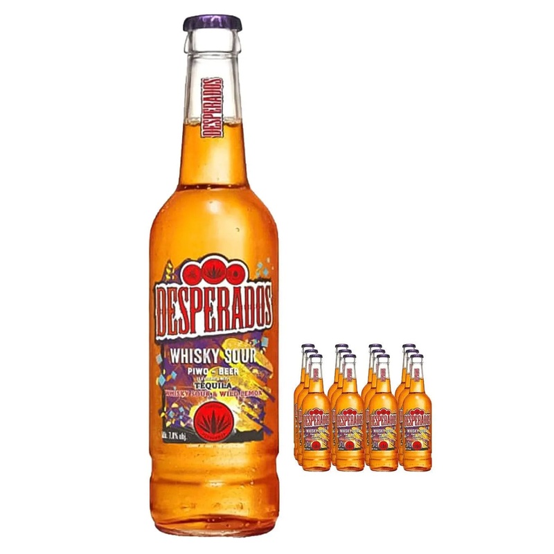 Desperados Whiskey Sour Tequila Lager Beer Bottle Multipack, 12 x 400 ml