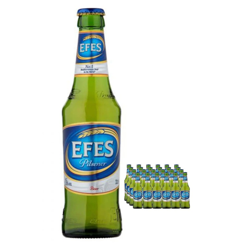 Efes Pilsner Beer Bottle Multipack, 24 x 330 ml