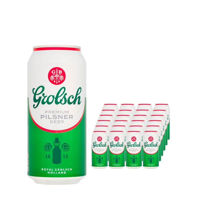 Grolsch Premium Pilsner Beer Can Multipack, 24 x 440 ml