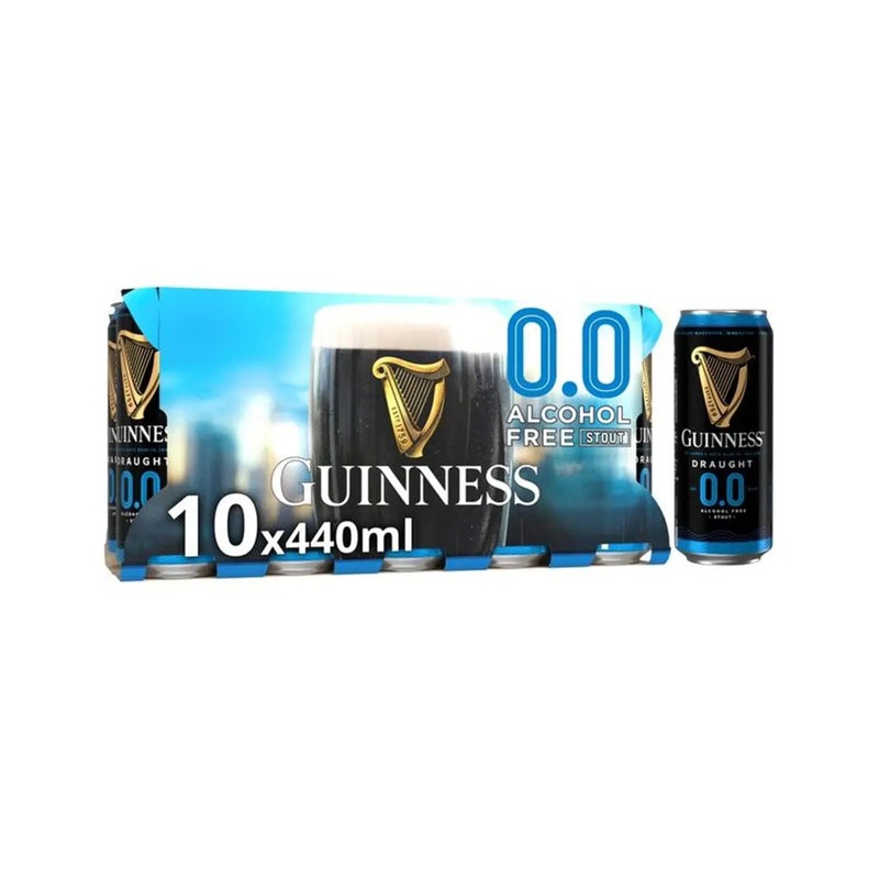 Guinness Draught Alcohol Free Beer, 10 x 440 ml