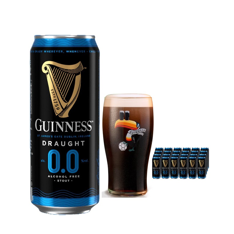 Guinness Draught Alcohol Free Beer, 24 x 440 ml