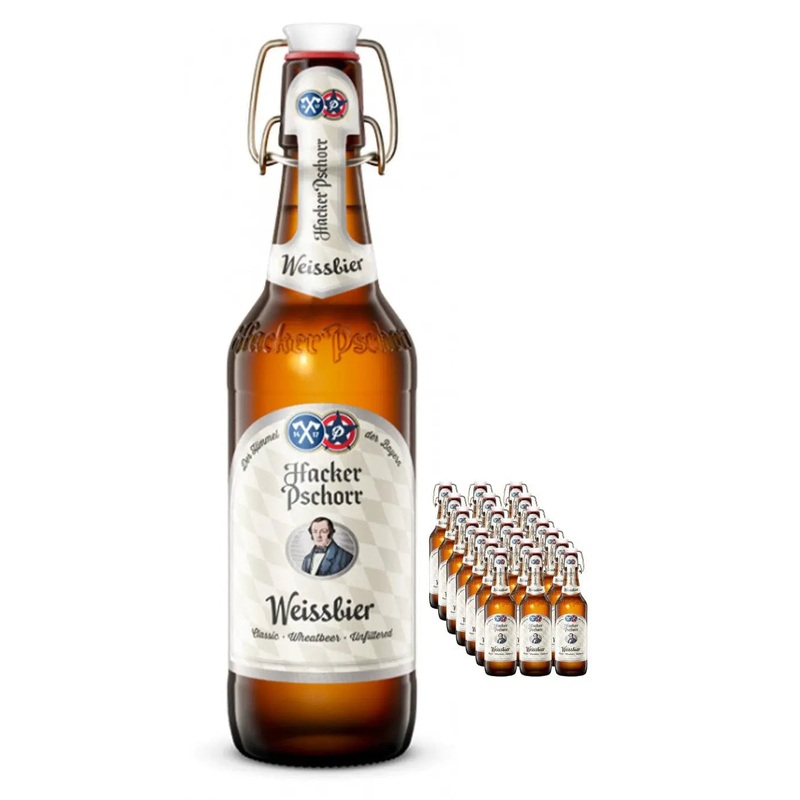 Hacker Pschorr Weissbier Beer Multipack, 18 x 500 ml