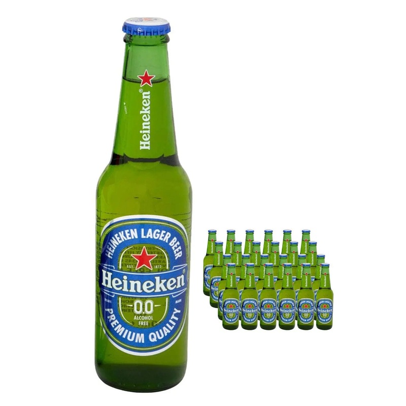 Heineken 0.0% Alcohol Free Beer Bottle Multipack, 24 x 330 ml