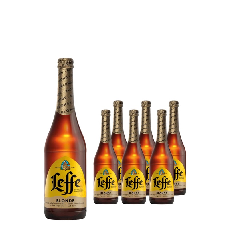 Leffe Blonde Belgian Ale Bottle Multipack, 6 x 750 ml