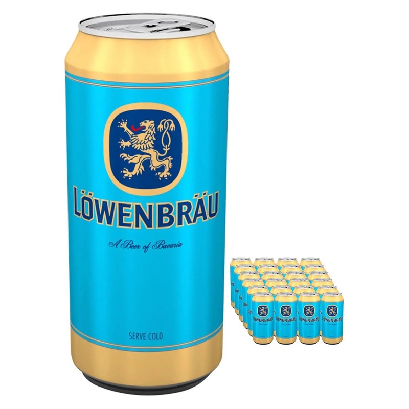 Lwenbru Original German Helles Lager Beer Multipack, 24 x 500 ml