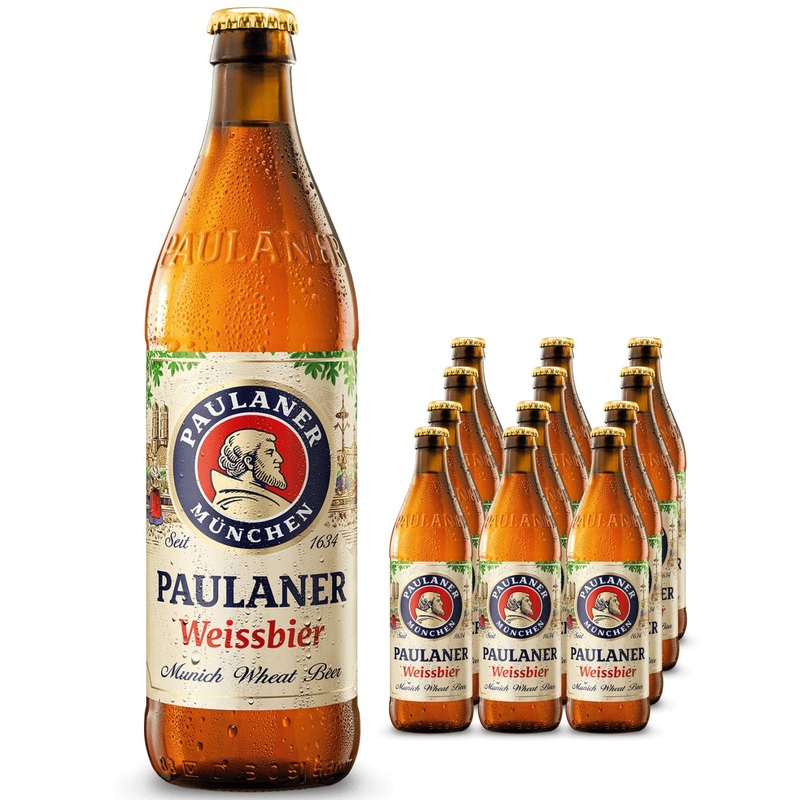 Paulaner Weissbier Beer Multipack, 12 x 500 ml