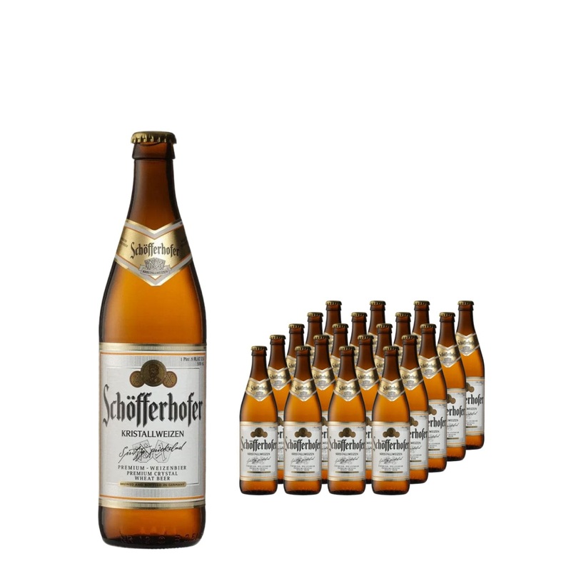 Schofferhofer Kristallweizen Beer Multipack, 20 x 500 ml