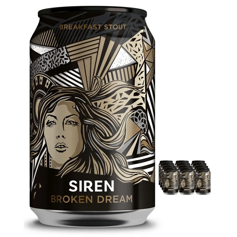 Siren Broken Dream Stout Can Multipack, 12 x 330 ml