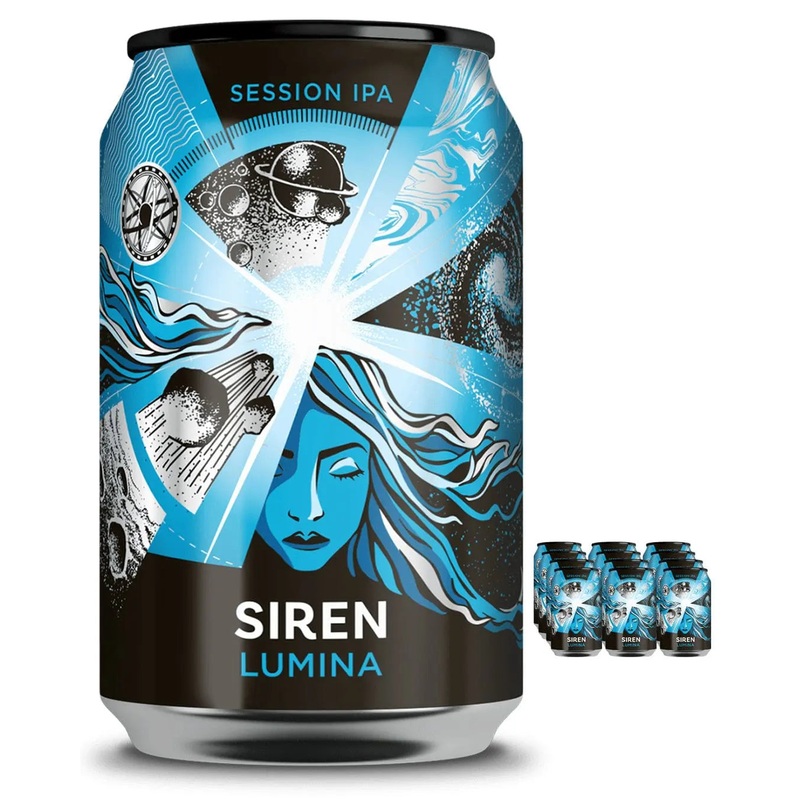 Siren Lumina Gluten Free IPA Beer Can Multipacks, 12 x 330 ml