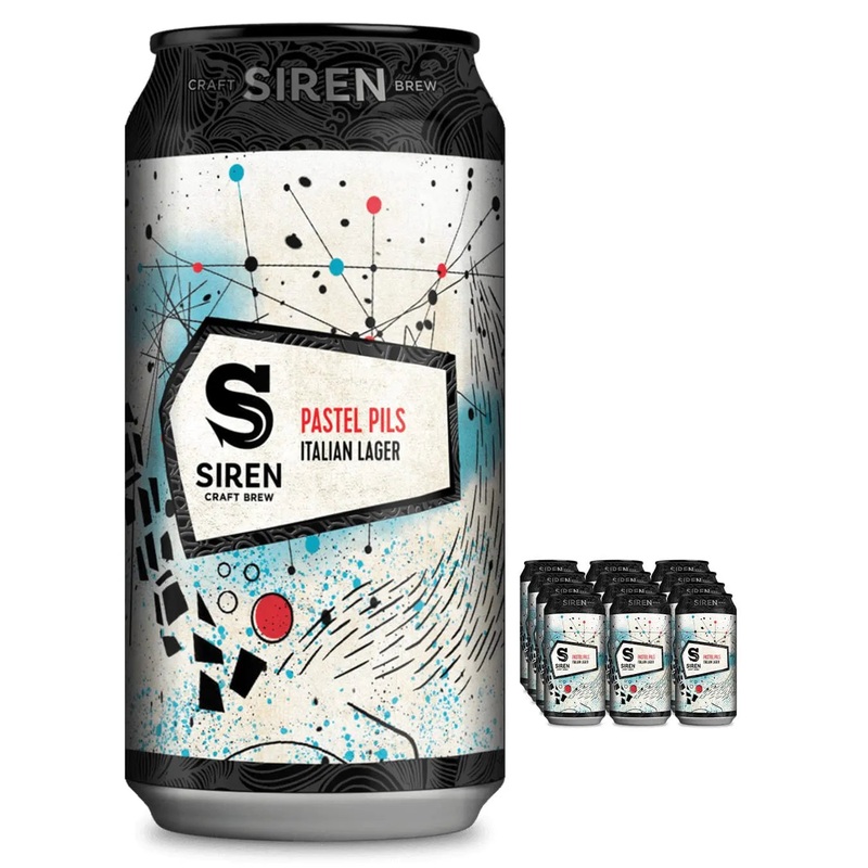 Siren Pastel Pils Beer Can Multipacks, 12 x 330 ml