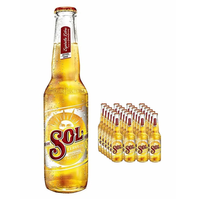 Sol Original Mexican Lager Beer Bottle Multipack, 24 x 330 ml