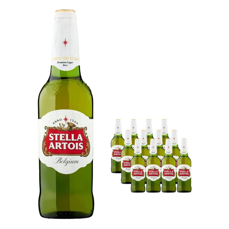 Stella Artois Premium Lager Bottle Multipack, 12 x 660 ml