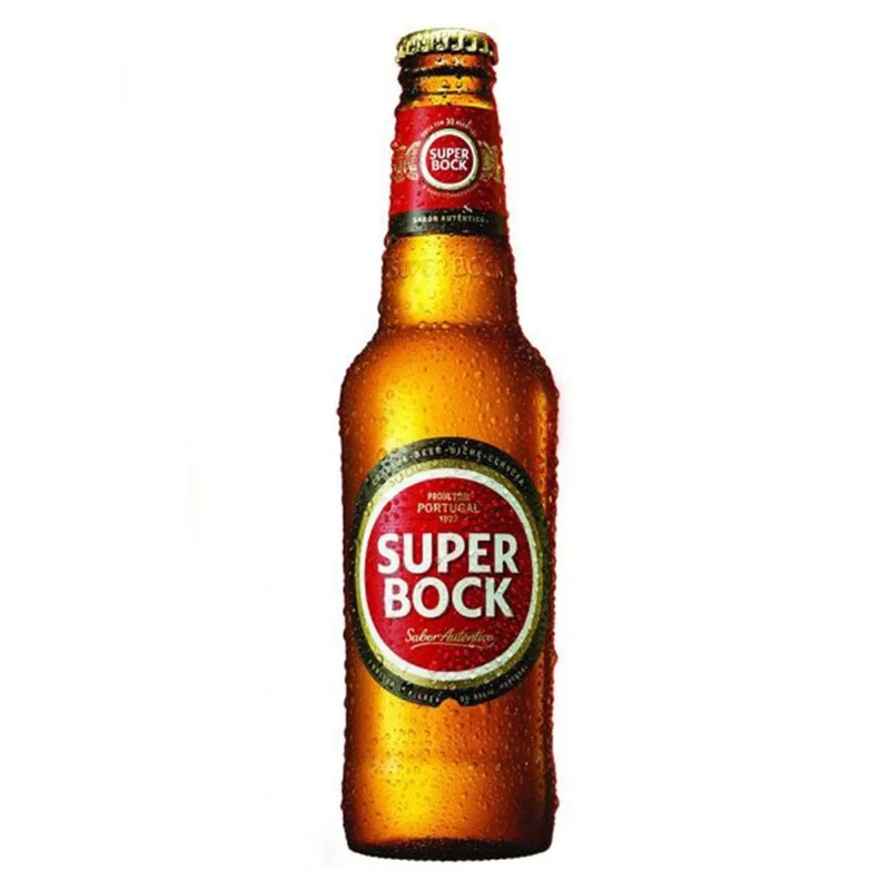 Super Bock Premium Lager Beer Bottle Multipack, 24 x 330 ml