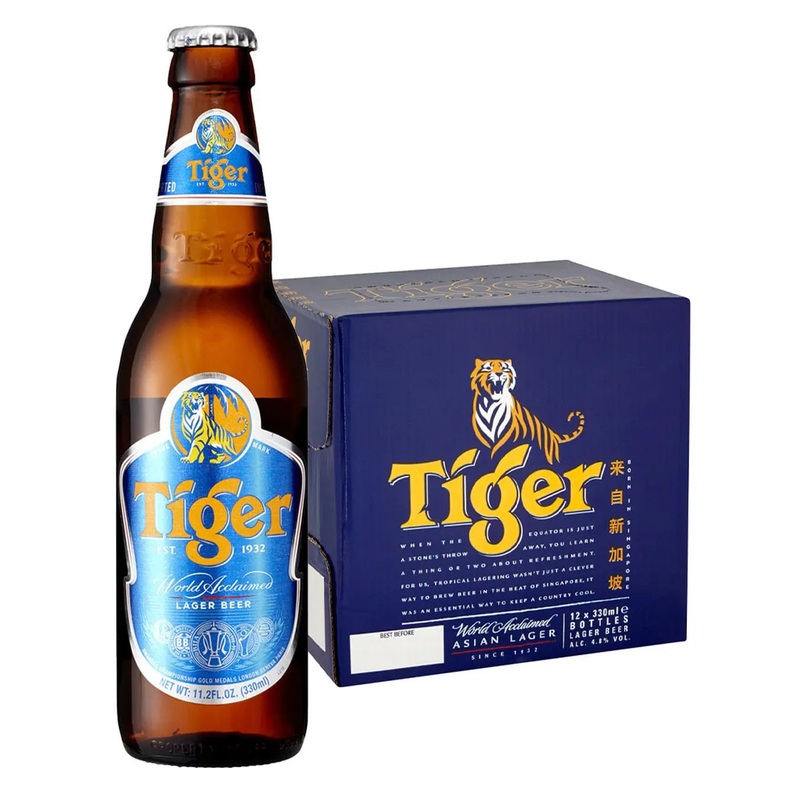 Tiger Premium Lager Beer, 12 x 330 ml