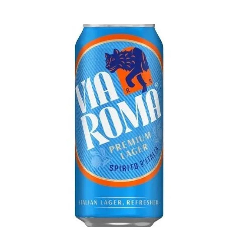 Via Roma Premium Lager Beer Can Multipack, 24 x 440 ml