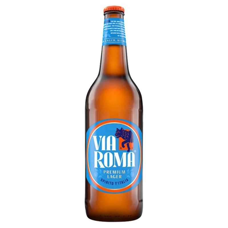 Via Roma Premium Lager Beer Multipack, 12 x 660 ml