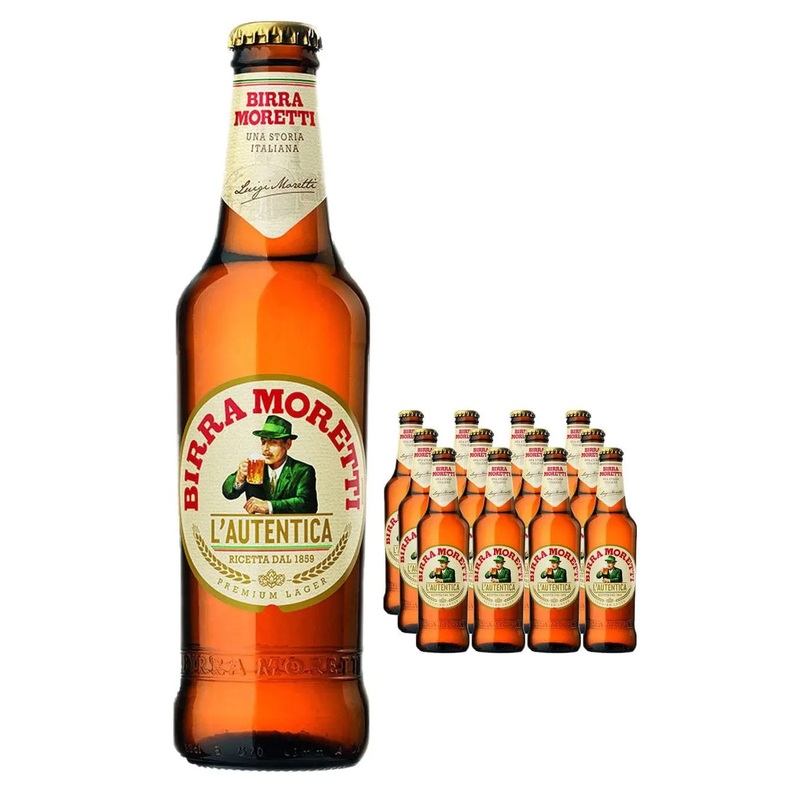 Birra Moretti Premium Beer Bottle Multipack, 12 x 660 ml