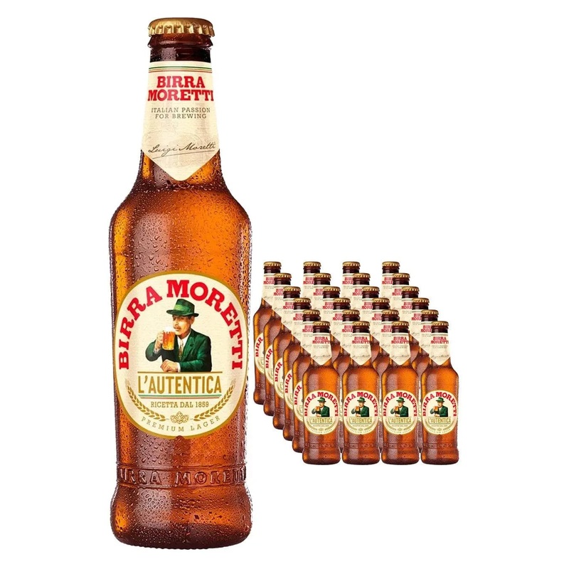 Birra Moretti Premium Beer Bottle Multipack, 24 x 330 ml