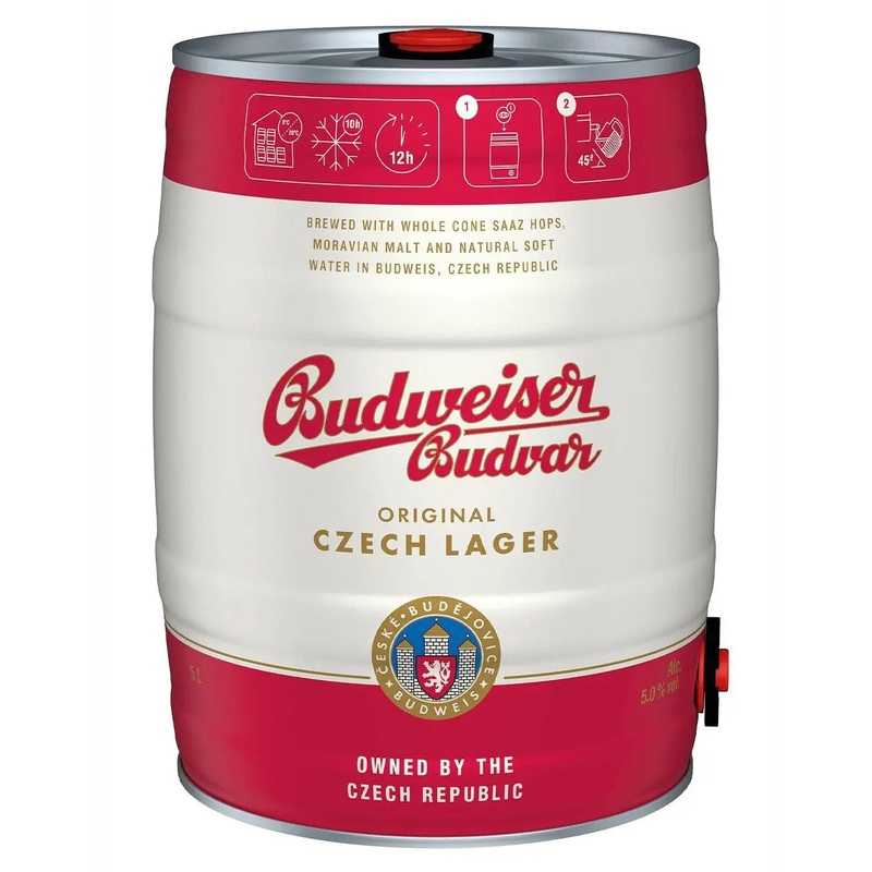 Budweiser Budvar Keg, 5 L