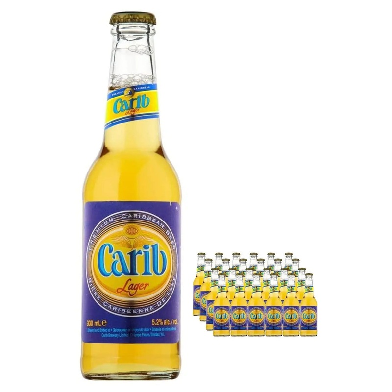 Carib Authentic Premium Trinidad and Tobago Lager Beer, 24 x 330 ml