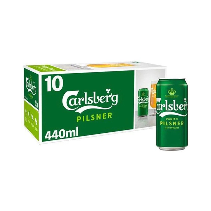 Carlsberg Danish Pilsner Can Multipack, 10 x 440 ml