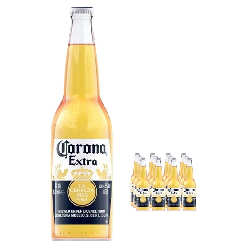 Corona Extra Lager Beer Bottle Multipack, 12 x 620 ml