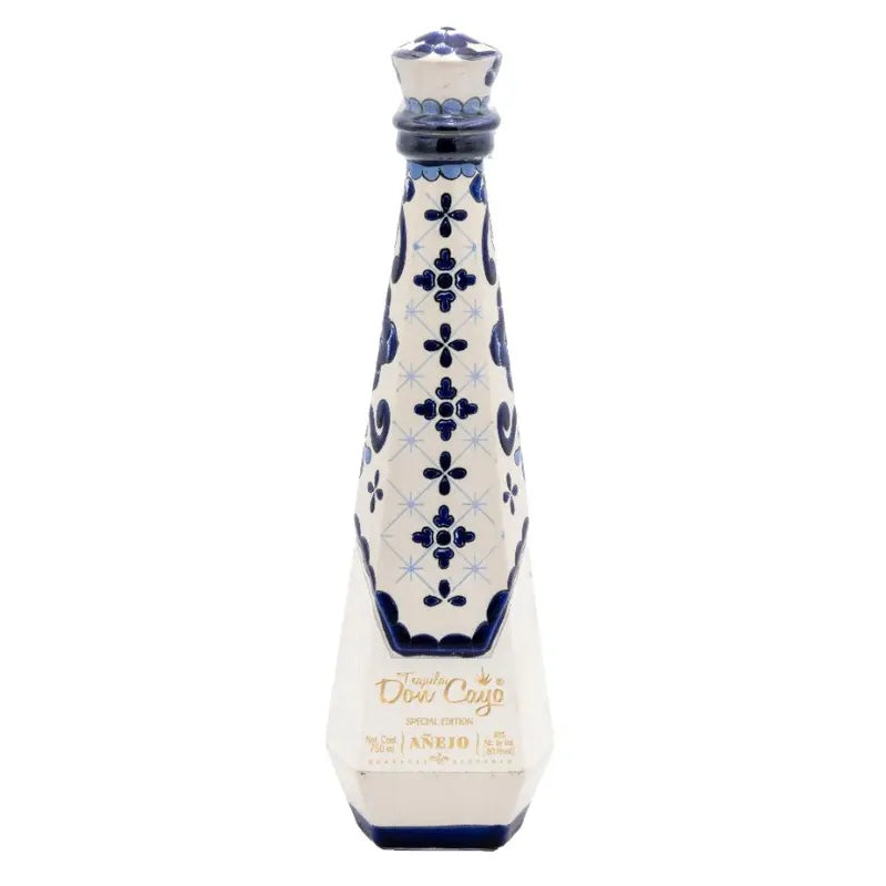 Don Cayo Tequila Anejo Ceramic Blue 750mL
