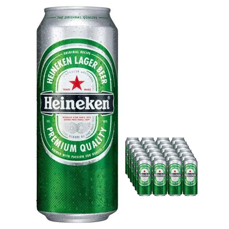 Heineken Premium Lager Beer Cans Multipack, 24 x 440 ml