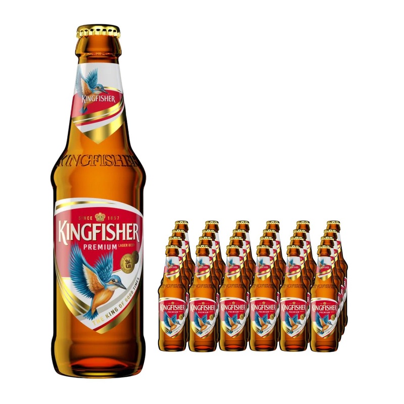 Kingfisher Premium Lager Beer Bottle Multipack, 24 x 330 ml