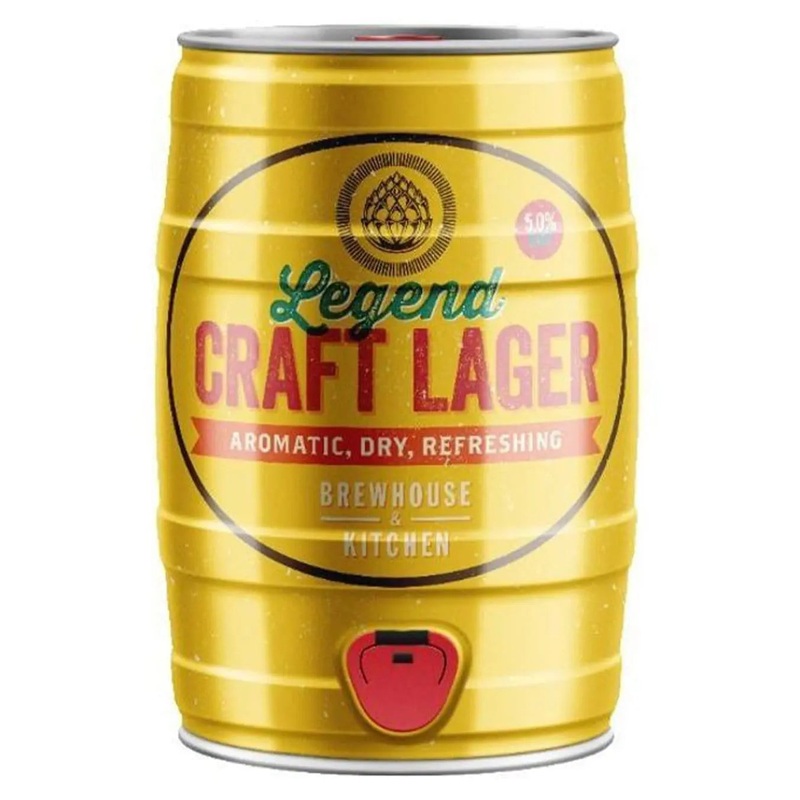 Legend Craft Lager Mini Keg, 5 L