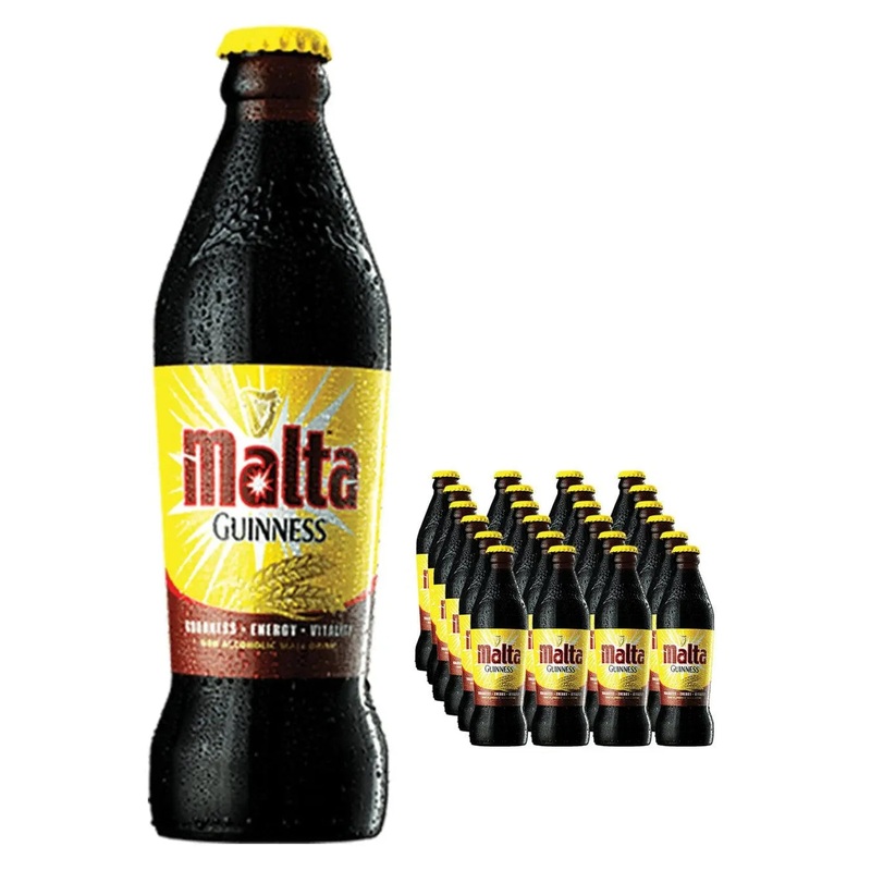 Malta Guinness Non Alcoholic Stout Beer Bottle Multipack, 24 x 330 ml