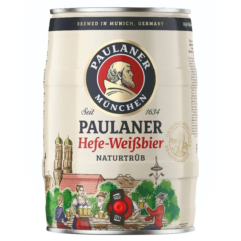 Paulaner Hefe Weizen Mini Keg, 5 L