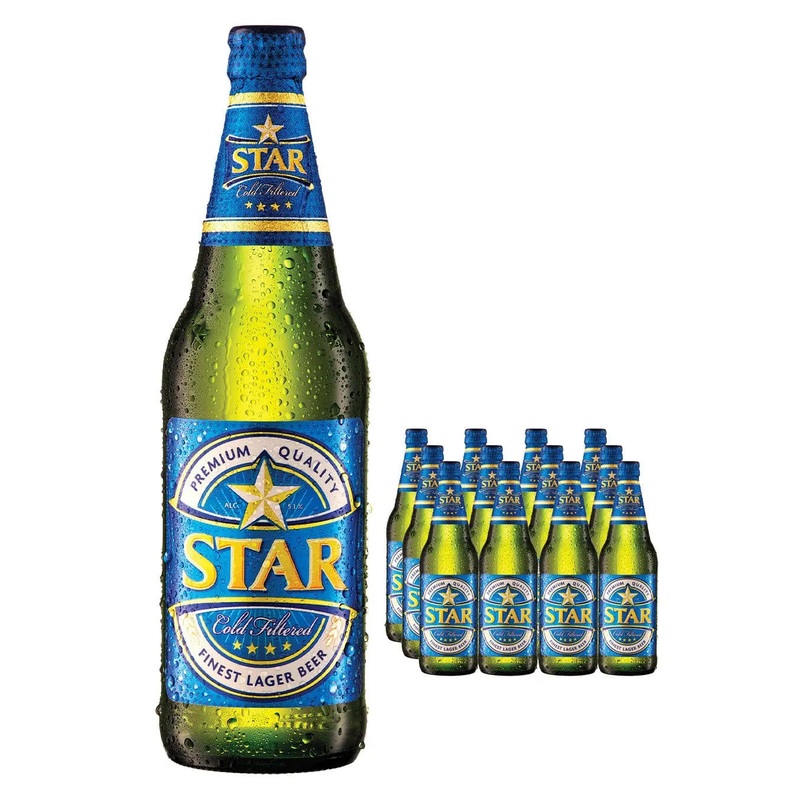 Star Finest Beer Bottle Multipack, 12 x 600 ml
