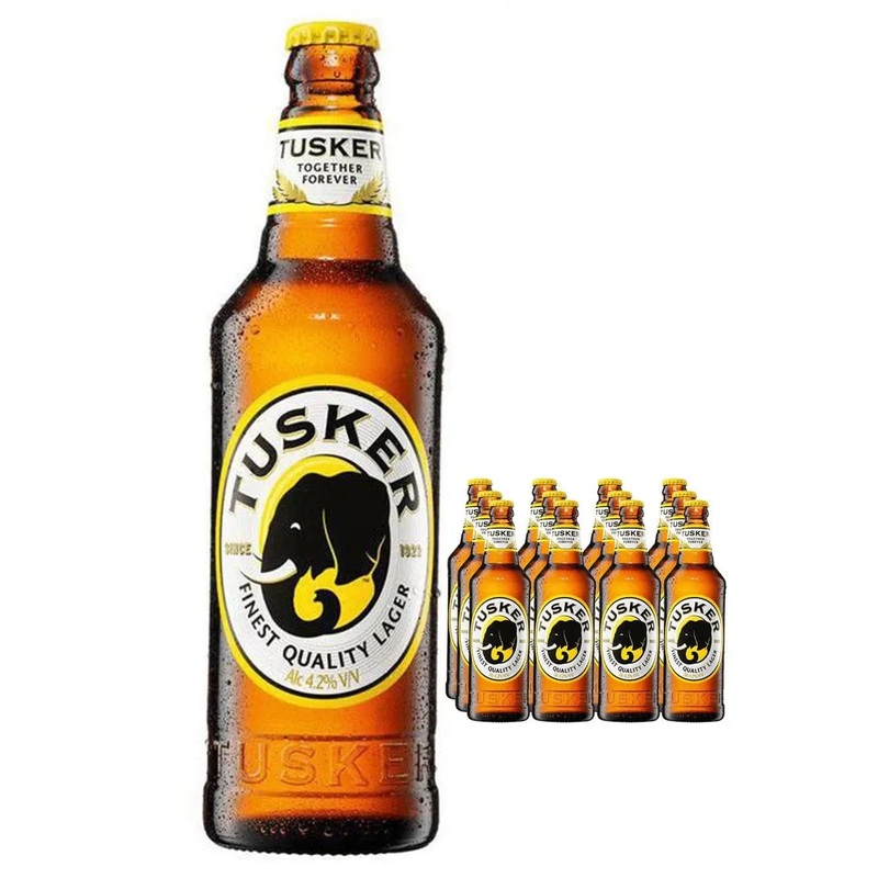 Tusker Finest Quality Lager Multipack, 12 x 500 ml