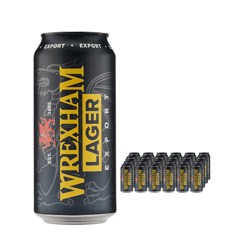 Wrexham Export Lager Beer Can Multipack, 24 x 440 ml