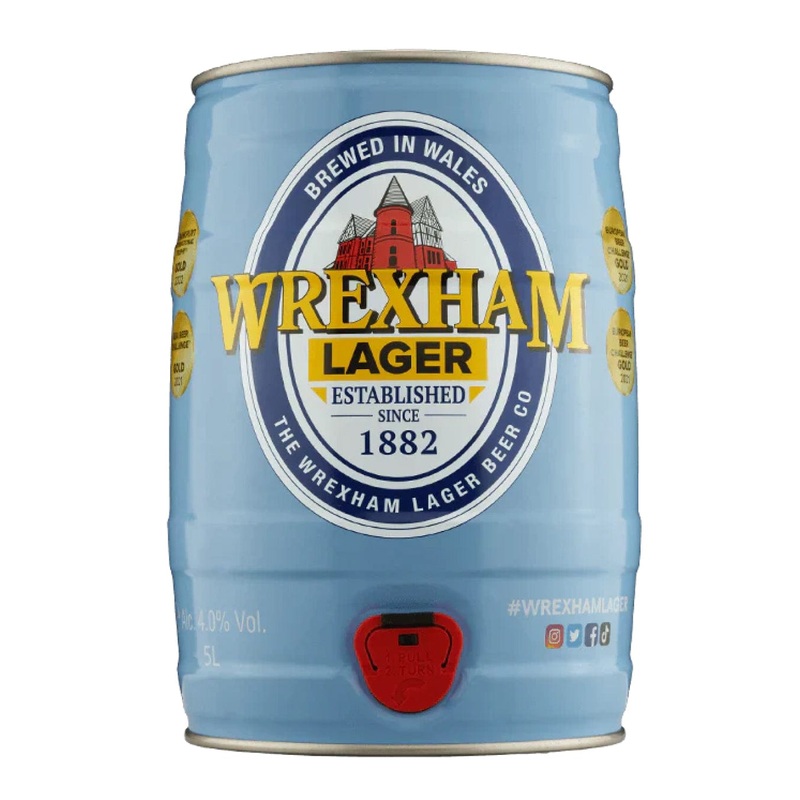 Wrexham Lager Mini Keg, 5 L