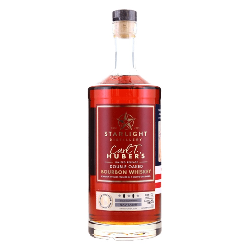 Starlight Distillery Double Oaked Bourbon Whiskey, 750mL