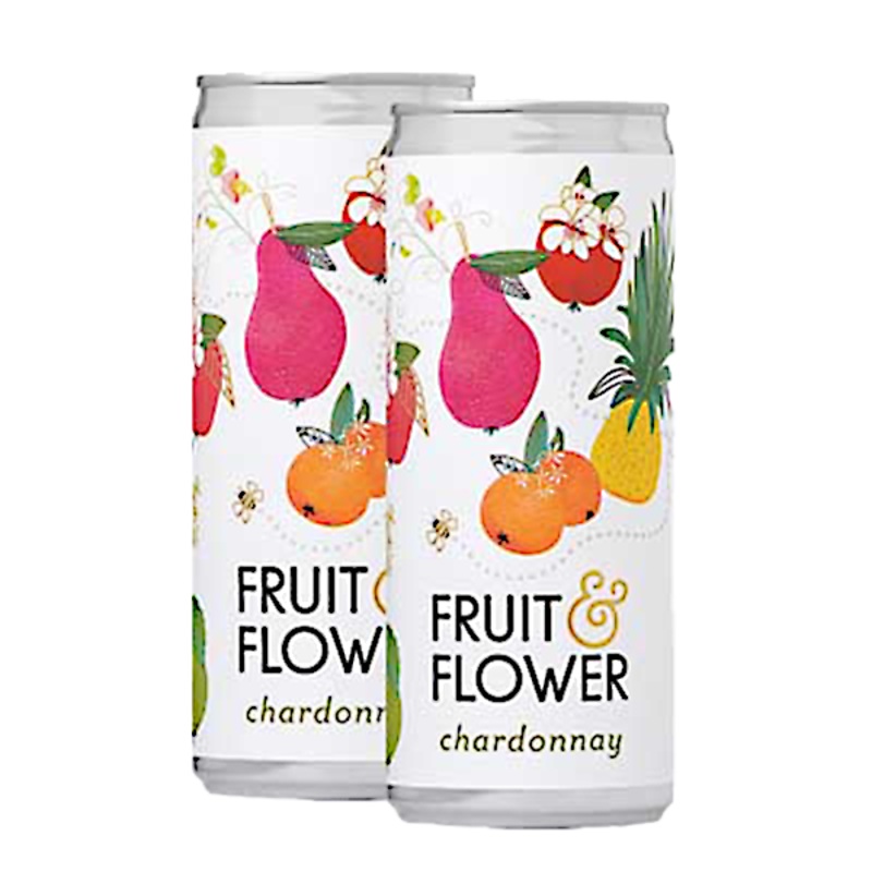 Fruit & Flower Wine in a Can - Chardonnay, 2-pack (250ml)