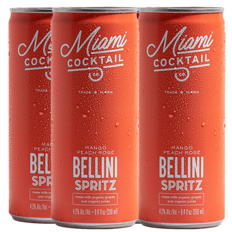 Miami Cocktail Co. Bellini Spritz, 4-pack (250mL)