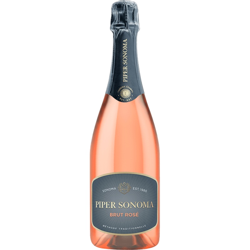 Piper Sonoma Brut Rose Champagne, 750mL