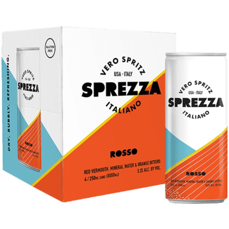 Sprezza Rosso Italiano Spritz, 4-pack, (250mL)