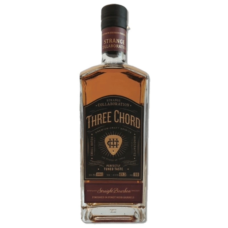 Three Chord "Strange Collaboration", Straight Bourbon Finished in Pinot Noir Barrels, (750ml)