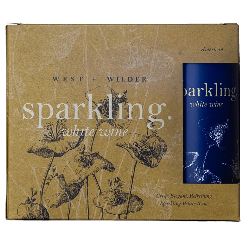 West + Wilder Sparkling White Wine, 3-pack (250mL)