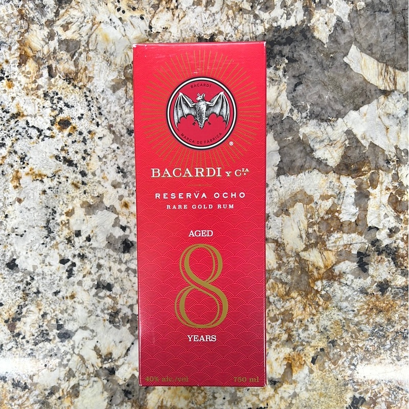 Bacardi Reserva Ocho "Aged 8 Years" Rare Gold Rum, 750mL