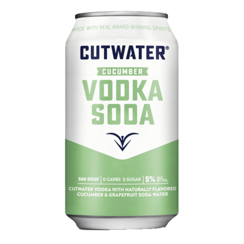 Cutwater Cucumber Vodka Soda, 12oz.