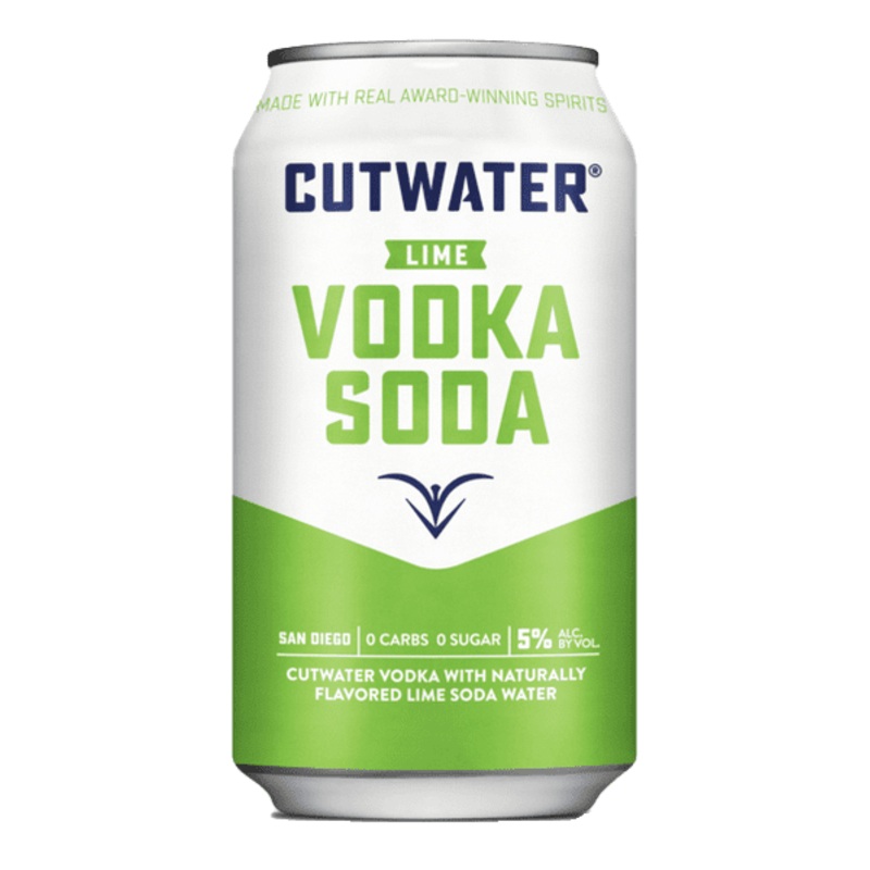 Cutwater Lime Vodka Soda, 12oz.