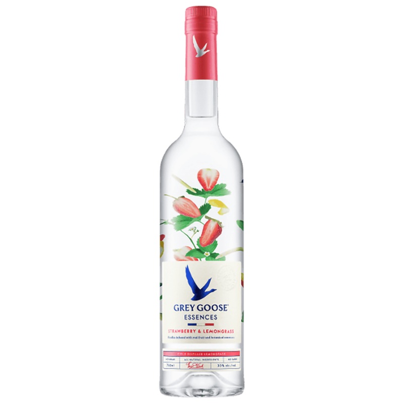 Grey Goose Essences Strawberry & Lemongrass Infused Vodka, 750mL