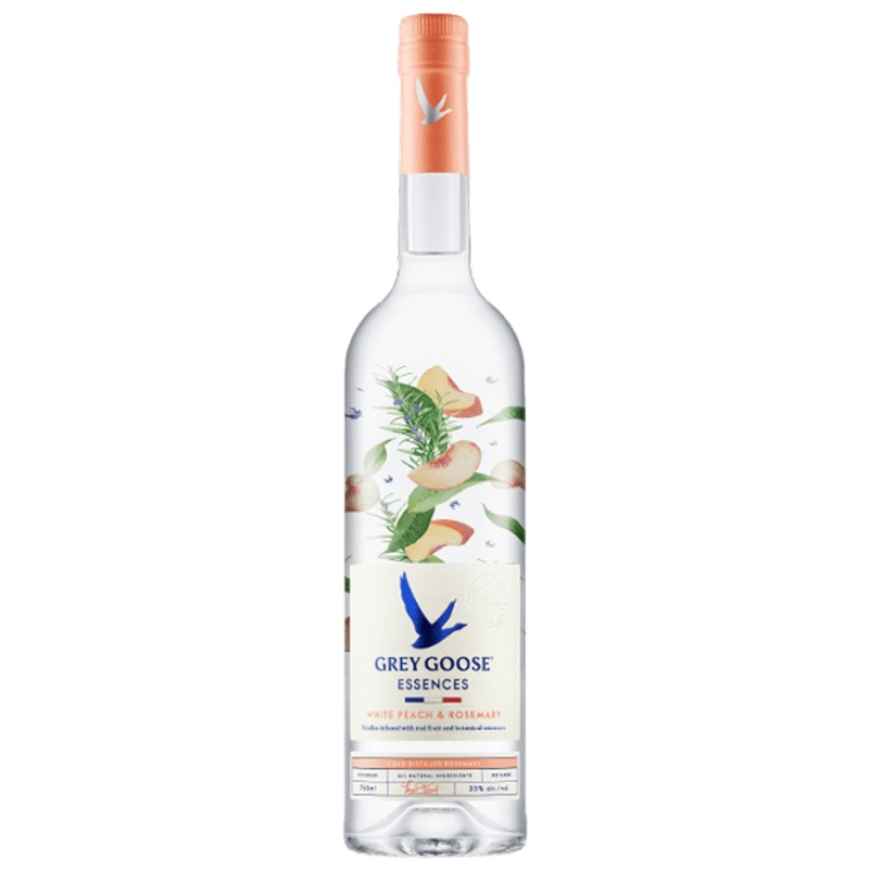 Grey Goose Essences White Peach & Rosemary Infused Vodka, 750mL
