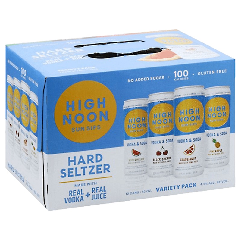 High Noon Hard Seltzers Variety 12-Pack, (355mL)